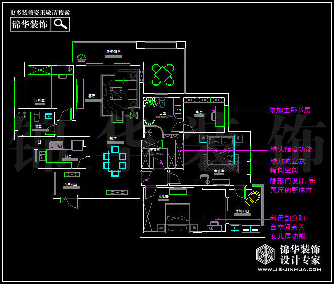 中電頤和家園136平米 戶型